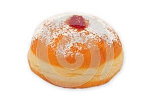 Doughnut on white background photo