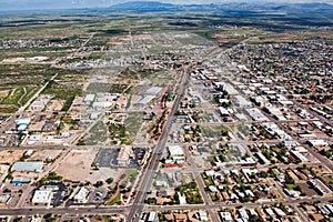 Douglas, Arizona from above