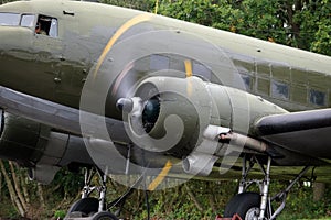 The Douglas C-47 Skytrain or Dakota is a military transport aircraft developed from the civilian Douglas DC-3 airliner