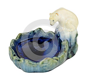 Doulton Lambeth Polar Bear Ashtray