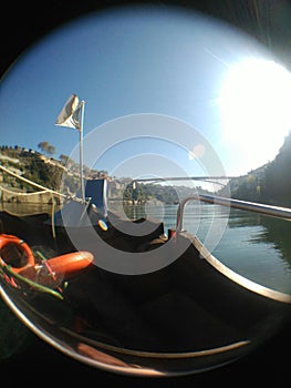 Douro river with a fisheye view