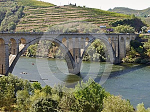 Peso da Regua bridge showing old architecture