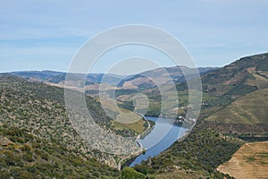 Douro river wine valley region in Portugal