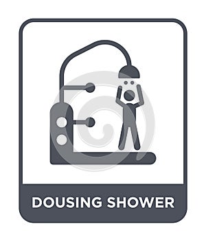 dousing shower icon in trendy design style. dousing shower icon isolated on white background. dousing shower vector icon simple