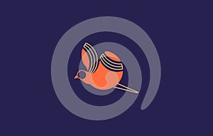 Dove Bird Icon Vector Logo Design