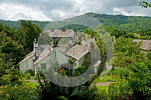 Dove cottage and landscape