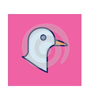 Dove Isolated Vector icon that can be easily modified or edited