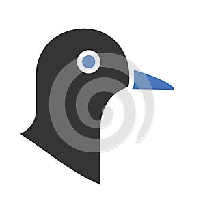 Dove Isolated Vector icon that can be easily modified or edited