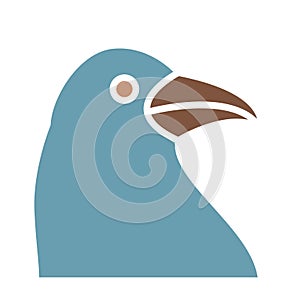 Dove Isolated Vector icon that can be easily modified or edited