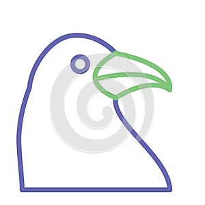 Dove Isolated Vector icon that can be easily modified or edited