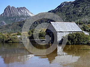 Dove Lake Boatshed at Cradle Mountain-Lake St Clair National Park Tasmania Australia