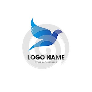 Dove logo design vector