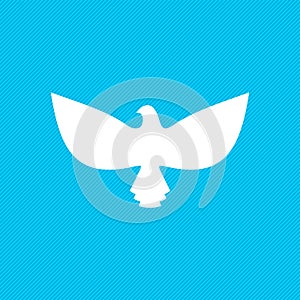 Dove, a symbol of peace and purity. The biblical symbol of the Holy Spirit