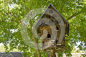 Dovecote made of wood and straw