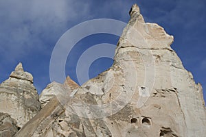Dovecotes in Cappadocia in Winter