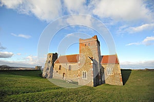 Dover Castle saxon church and tower