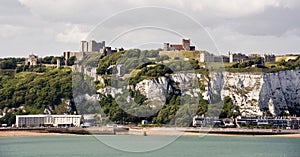 Dover Castle and white cliffs