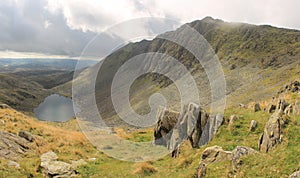 Dow Crag and Goats Water Cumbria photo
