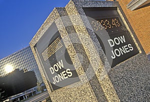 Dow Jones Stock Market marker, St. Louis, Missouri