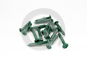 Dowels on a white background