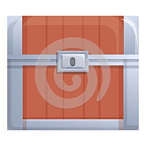 Dower chest gameplay icon cartoon vector. Game casino