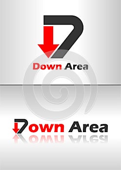 Down Area Logo Design. Simple and Elegant