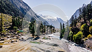 Down area of Mahodand Lake located in the upper Usho Valley