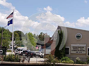 down at the corner in town