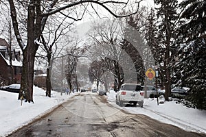 Down winters street