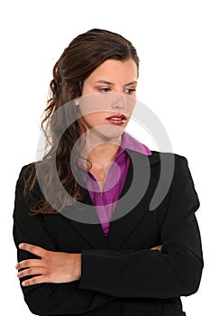 Downcast businesswoman photo