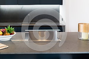 Downdraft Cooker Hood, Metal Silver photo