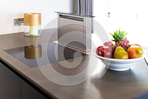 Downdraft Cooker Hood, Stainless Steel photo