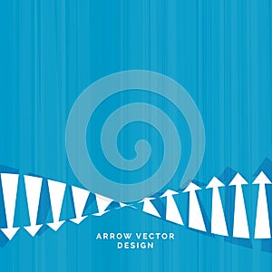 Downfall and rise arrow concept design for business