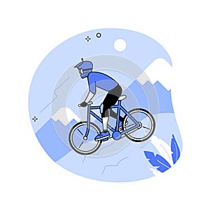 Downhill abstract concept vector illustration.
