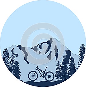 Downhill mountain bike