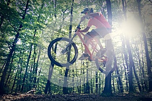 Downhill mountain biking