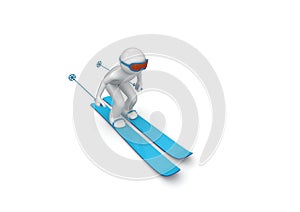 Downhill skier