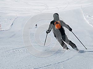 Downhill skier