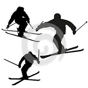 Downhill skiing