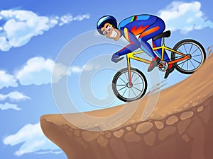 Downhill sportsman