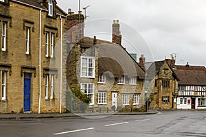 Downhill street at Sherborne, Dorset