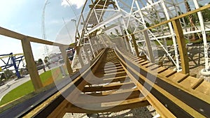 Downing wooden roller coaster