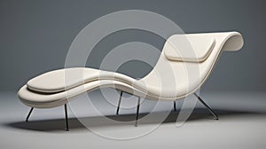 Download 3d Chaise Lounge Model With Smooth And Curved Lines
