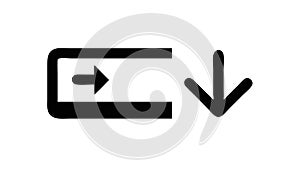 Download Arrow Icon, Data Retrieval and File Access, vector design Generative AI