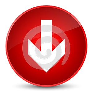 Download arrow icon elegant red round button