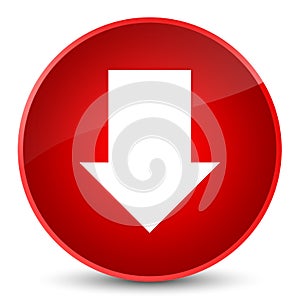 Download arrow icon elegant red round button