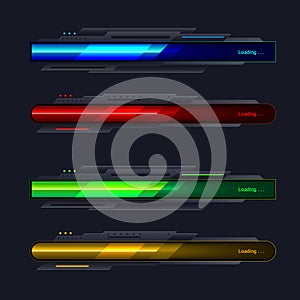 Download bars and progress indicators for infographics and web