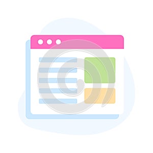 Download this beautifully designed icon of a webpage, Designed in trendy style