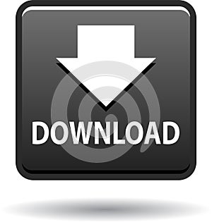 Download button web icon black