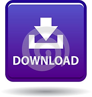 Download button web icon violet